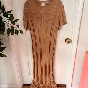 Show Me Your Mumu Gold Knit Maxi